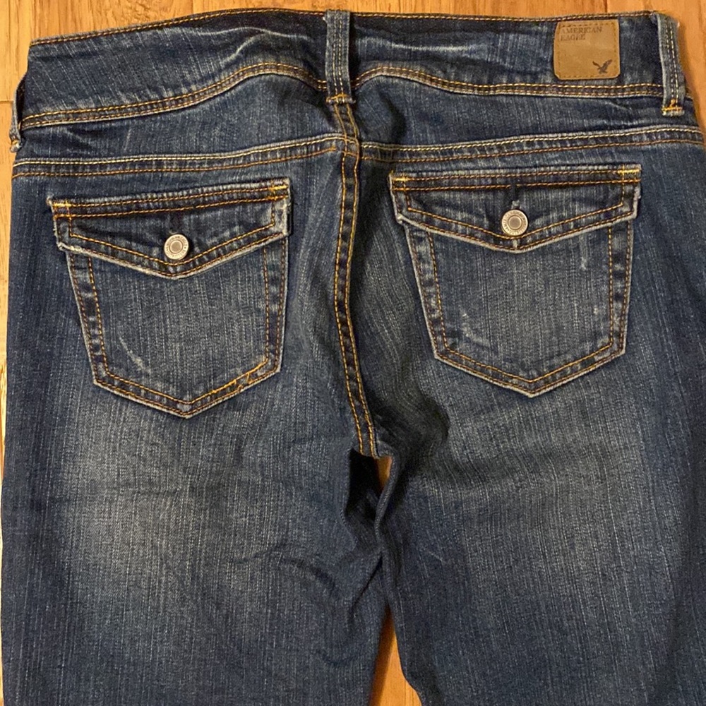American eagle denim jeans SLIM BOOT cut sz6 regular